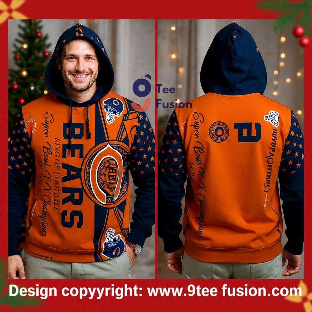 Chicago Bears Championship Legacy 3D Hoodie
