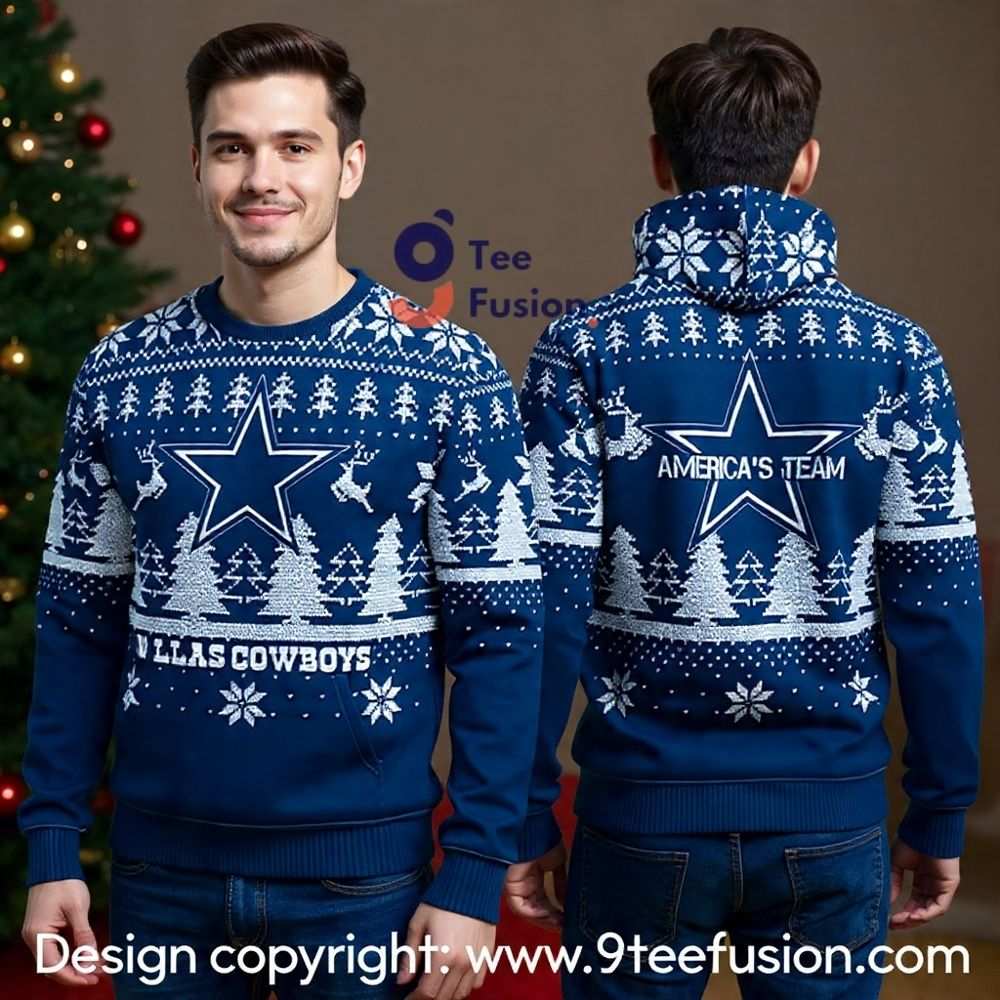 Christmas Dallas Cowboys Football 3D Hoodie Sports Lovers