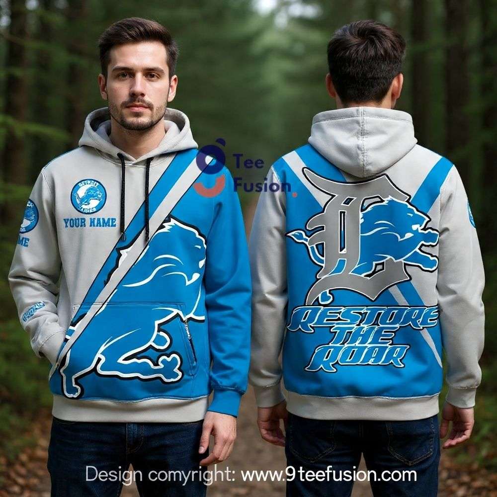 Fire Detroit Lions Game Day 3D Hoodie Fan Gift