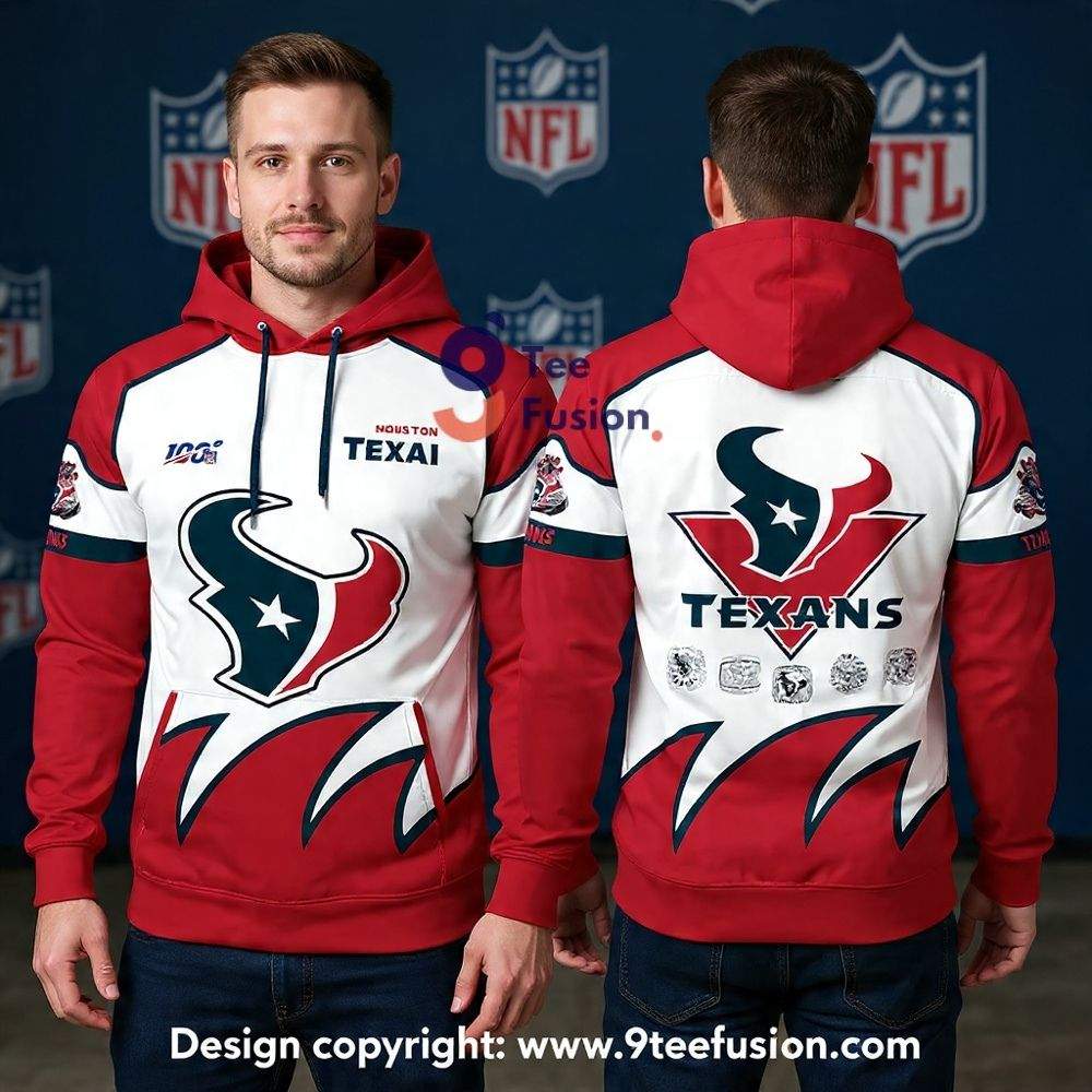 Houston Football Vintage Style Retro Game Day 3D Hoodie