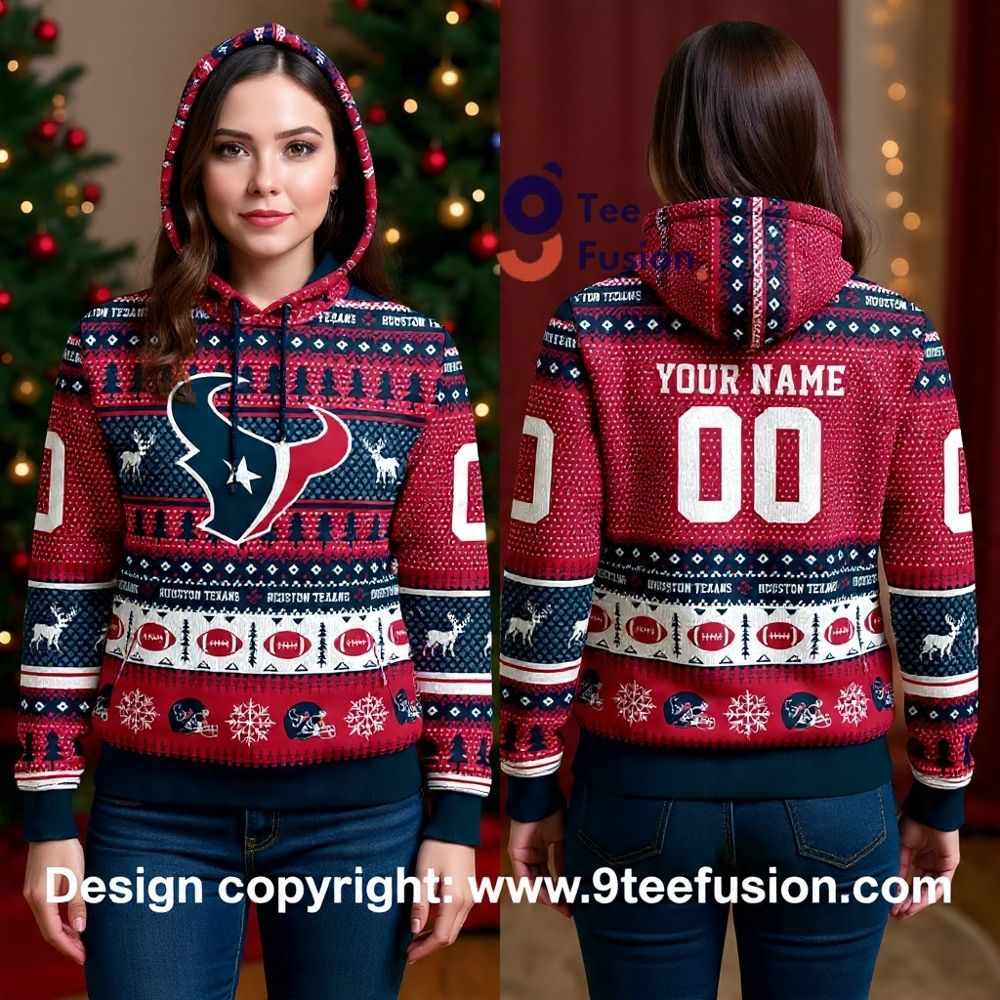 Houston Texans Football Team 3D Hoodie Personalized