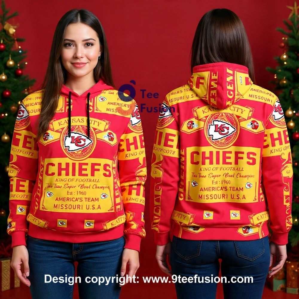 Go Chiefs Football Team 3D Hoodie Christmas Gifts For Sport Fan