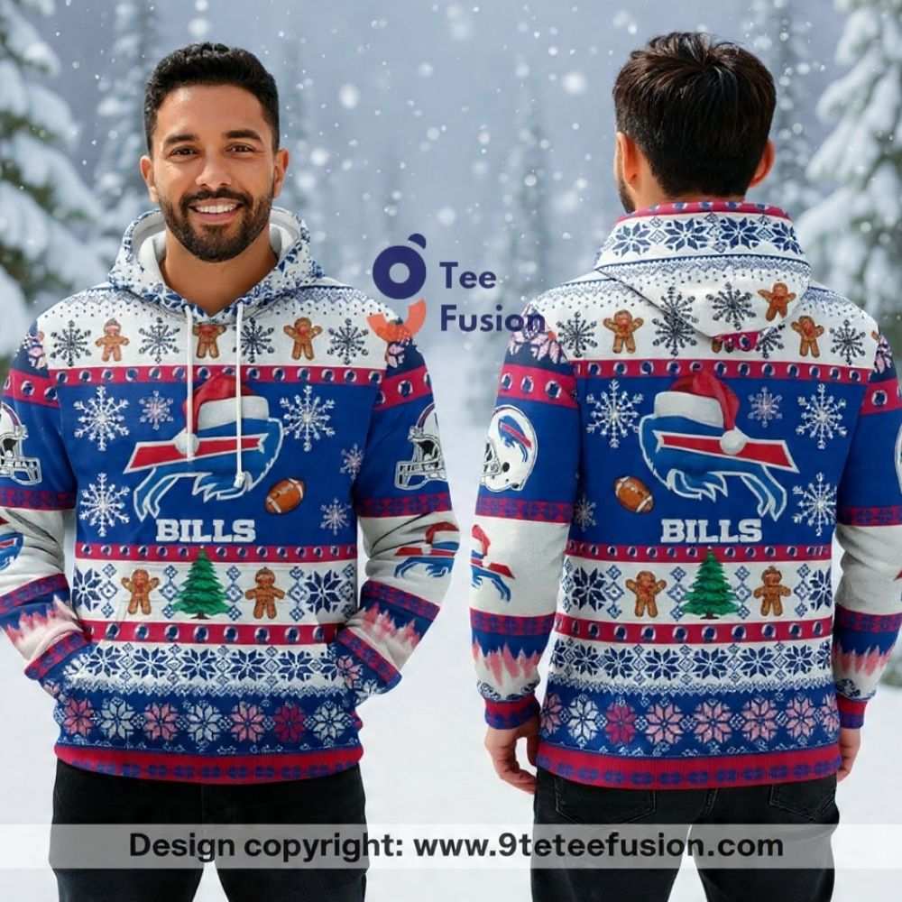 Christmas Style Buffalo Bills Football Go Bills 3D Hoodie Gifts