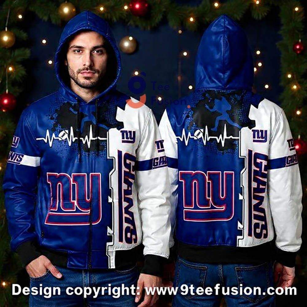 New York Giant Heartbeat Ny Football 3D Hoodie Christmas Gifts