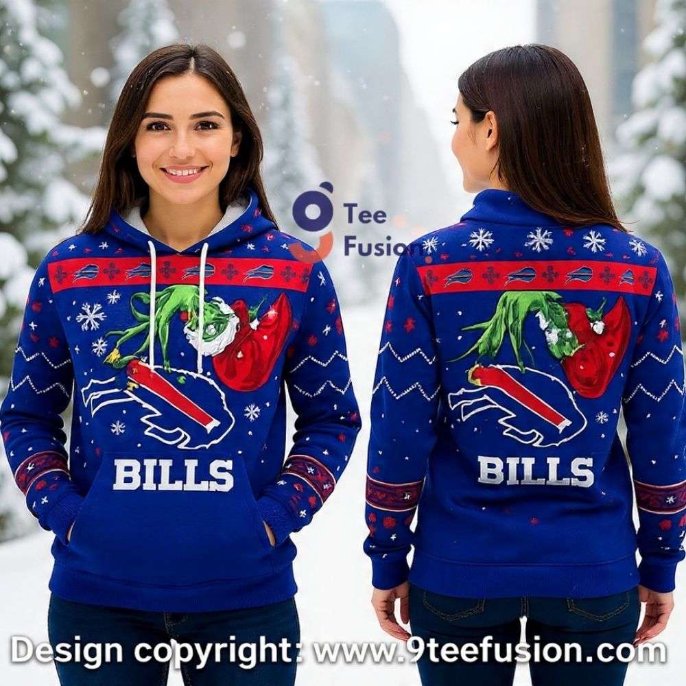 Limited Buffalo Bills Grinchmas Nfl Football 3D Hoodie