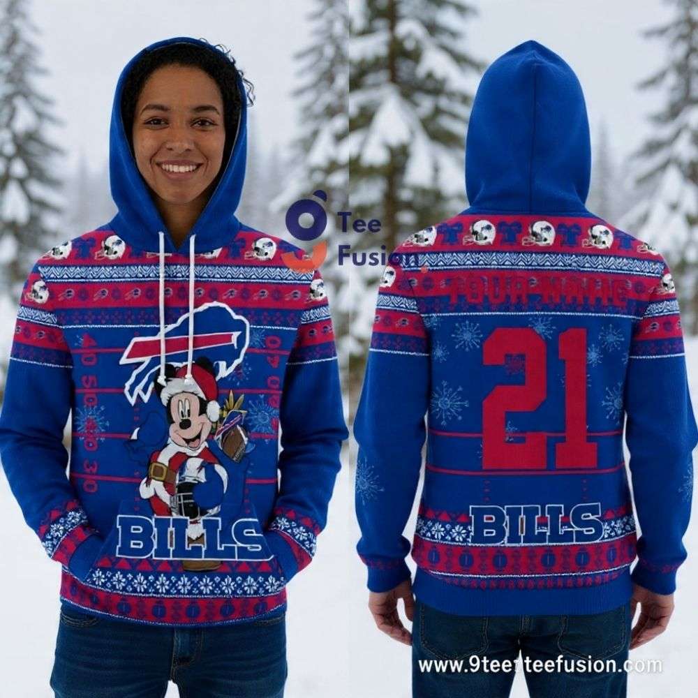 Mickey Mouse Buffalo Bills 3D Hoodie Football Gifts